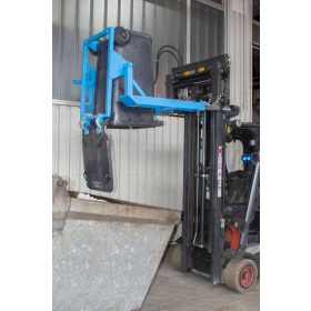   Hulladék tartály ürítő Kukabillentő targonca adapter - 120 literes - hidraulikus kivitel