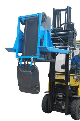 Hulladék tartály ürítő Kukabillentő targonca adapter - 120 literes - húzóköteles kivitel