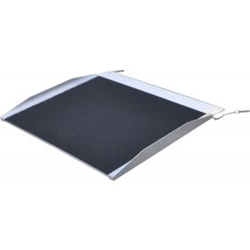   122 cm hosszú, akadálymentes mobil rámpa 270 kg teherbírás felhajtó tolókocsi kerekesszék részére, nem összecsukható