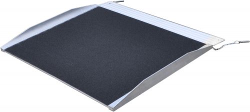 122 cm hosszú, akadálymentes mobil rámpa 270 kg teherbírás felhajtó tolókocsi kerekesszék részére, nem összecsukható