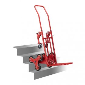   Lépcsőjáró molnárkocsi átalakítható kézikocsi 150 kg teherbírás piros összecsukható szállítókocsi