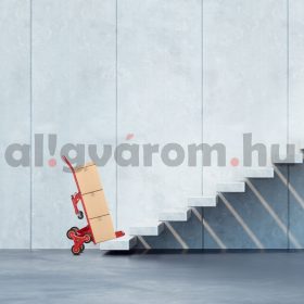   Lépcsőjáró molnárkocsi átalakítható kézikocsi 150 kg teherbírás piros összecsukható szállítókocsi