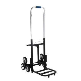   Összecsukható lépcsőnjáró molnárkocsi, 190 kg teherbírás, könnyű kivitel. Rakodófelület 35x35 cm. Súlya csak 11 kg