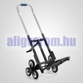   Összecsukható lépcsőnjáró molnárkocsi, 190 kg teherbírás, könnyű kivitel. Rakodófelület 35x35 cm. Súlya csak 11 kg