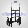 Összecsukható lépcsőnjáró molnárkocsi, 190 kg teherbírás, könnyű kivitel. Rakodófelület 35x35 cm. Súlya csak 11 kg