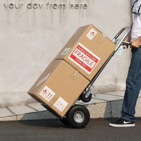   2 az 1-ben összecsukható molnárkocsi 318/454 kg teherbírás, alumínium-szénacél vázas kézikocsi