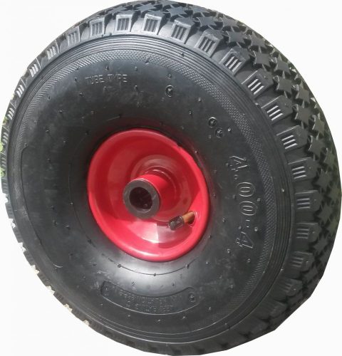Ø 260 mm molnárkocsi kerék, kézikocsi, kiskocsi pótkerék 4.00-4 átmérő 300 mm fúvott műanyag felni