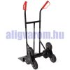 Lépcsőjáró molnárkocsi 3 kerekű kézikocsi 150 kg teherbírás. A rakodó felület mérete 43x22 cm 