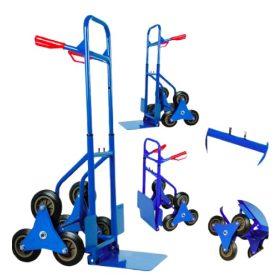   Lépcsőjáró molnárkocsi 3 kerekű kézikocsi 200 kg teherbírás. A rakodó felület mérete 30 x 29 cm 