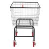 Drótvázas gurulós szennyestartó kosár 158 literes kapacitás, ipari kivitel, 5” kerekekkel
