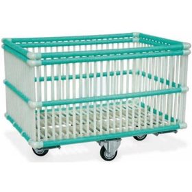   Szállodai- és mosodai kocsi 570 literes, polipropilén mosodai kocsi 1340 x 750 x 840 mm