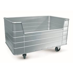   Szállodai- és mosodai kocsi süllyesztett oldalfallal könnyűfém lemezből 1500 x 930 x 890 mm