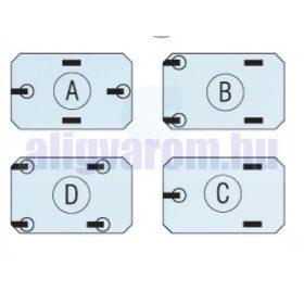 Szállodai- és mosodai kocsi 400 literes, könnyűfém lemezből 1030 x 630 x 850 mm