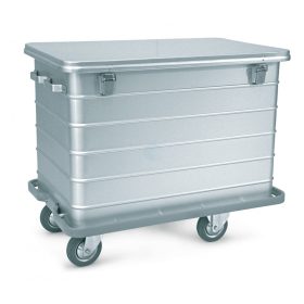   Szállodai- és mosodai kocsi 350 literes, 270°-os csuklós fedéllel könnyűfém lemezből 1090 x 720 x 910 mm