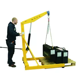   Motorkiemelő mobil daru EUR raklap befér a lábai közé 1000 kg teherbírás más néven zsiráf