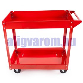   Műhelykocsi 2 szintes szerszámkocsi 100 kg teherbírással önbeálló kerékkel