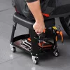 Gurulós műhelyszék csavarhúzó tartóval 136 kg teherbírás, 360° forgás