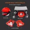 Alacsony gurulós műhelyszék tárolókkal 136 kg teherbírás, fékezhető kerekekkel 640x335x390 mm