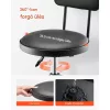 Magasított műhelyszék háttámlával 136 kg teherbírás munkaszék állítható görgős ülés, 360°-ban forgó, párnázott műhelyszék