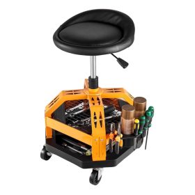   Gurulós műhelyszék állítható magasságú 136 kg teherbírás 360°-ban forgatható és párnázott műhelyszék