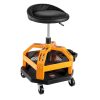 Gurulós műhelyszék állítható magasságú 136 kg teherbírás 360°-ban forgatható és párnázott műhelyszék