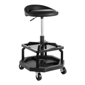  Gurulós műhelyszék pneumatikus magasságállítással 136 kg teherbírás párnázott munkaszék