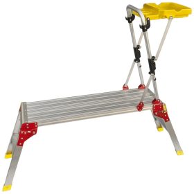   Munkaállvány szerszámtálcával 100x30x50 cm szerelőállvány fellépő létra