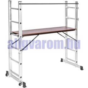 Kihúzható létra és munkaállvány egyben 2x5 fok