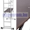Kihúzható létra és munkaállvány egyben 2x5 fok