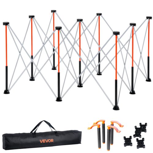 hordozható összecsukható szerelőállvány (1264 x 1264 x 733 mm), összecsukható munkapad állvány 1589 kg teherbírással és tárolótáskával (asztallap nélkül) garázsba, műhelybe