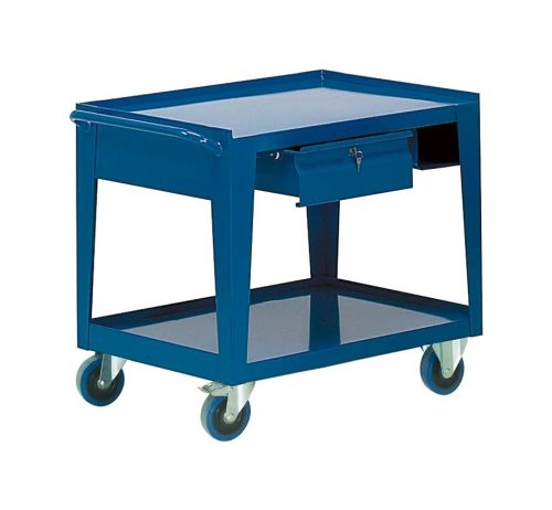 Fiókos gurulós műhelyasztal ipari kivitel kulccsal zárható fiókkal 500 kg teherbírású munkaasztal 100x70x90 cm CORTI TOP