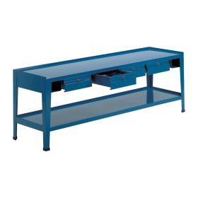   Fiókos műhelyasztal ipari kivitel 4 fiókkal 500 kg teherbírású munkaasztal 250x70x90 cm CORTI TOP