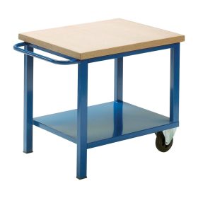 Gurulós műhelyasztal ipari kivitel 50 mm rétegelt lemez munkalap 700 kg teherbírású munkaasztal