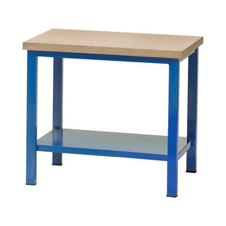 Műhelyasztal ipari kivitel 40 mm rétegelt lemez munkalap 700 kg teherbírású munkaasztal 120x75x88 cm CORTI STONE 