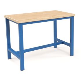   Műhelyasztal ipari kivitel 43 mm bükkfa munkalappal 700 kg teherbírású munkaasztal 120x70x88 cm CORTI STONE 