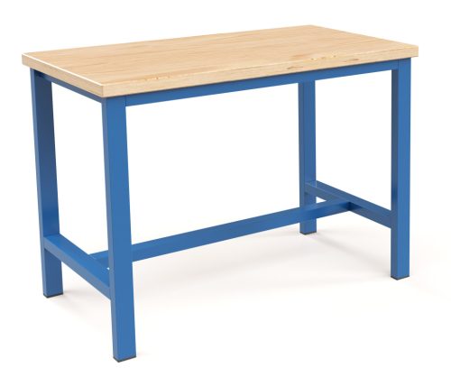 Műhelyasztal ipari kivitel 43 mm bükkfa munkalappal 700 kg teherbírású munkaasztal 120x70x88 cm CORTI STONE 