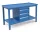 Műhelyasztal ipari kivitel 3 fiókos szekrény, acél munkalappal 600 kg teherbírású munkaasztal 150x70x88 cm CORTI FERRO