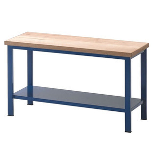 Műhelyasztal ipari kivitel 40 mm rétegelt lemez munkalappal 600 kg teherbírású munkaasztal 150x75x88 cm CORTI STONE 