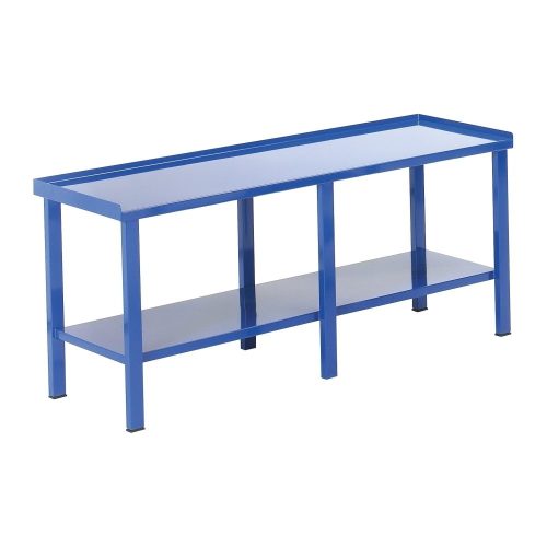 Műhelyasztal ipari kivitel acél munkalappal 400 kg teherbírású munkaasztal 200x70x88 cm CORTI FERRO