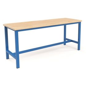   Műhelyasztal ipari kivitel 43 mm bükkfa munkalappal 400 kg teherbírású munkaasztal 200x70x88 cm CORTI STONE 