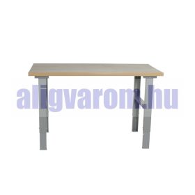   Műhelyasztal ipari kivitel 1600 mm 500 kg teherbírás állítható magasság 740-1100 mm 5 cm tölgyfa asztallap