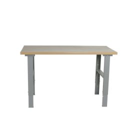   Műhelyasztal ipari kivitel 1600 mm 500 kg teherbírás állítható magasság 740-1100 mm 5 cm asztallap műanyag vinil borítással