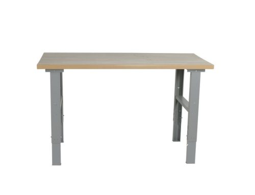 Műhelyasztal ipari kivitel 1600 mm 500 kg teherbírás állítható magasság 740-1100 mm 5 cm asztallap m