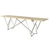 Összecsukható fa munkaasztal erős alumínium állvánnyal 305x80x86 cm tapétázó asztal
