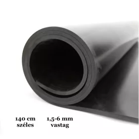 NBR olajálló sima gumilemez 1,5-6 mm közötti vastagság 1400 mm széles gumitekercs fekete