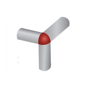    OX 10 mm Domború íves csempe élvédő Sarokelem rozsdamentes inox saválló