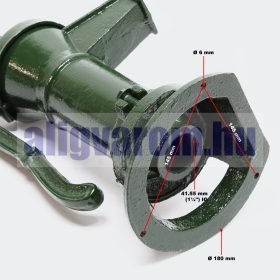   Nortonkút klasszikus öntöttvas kézi szivattyú 22 liter/perc 6 méter szívómélységű Norton kerti kút