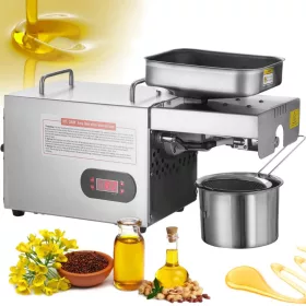   Elektromos olajprés gép 850W, rozsdamentes acél, állítható hőmérséklet (0–300 ℃)