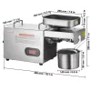 Elektromos olajprés gép 850W, rozsdamentes acél, állítható hőmérséklet (0–300 ℃)