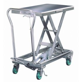   Rozsdamentes emelőasztal inox ollósemelő kocsi 500 kg teherbírás